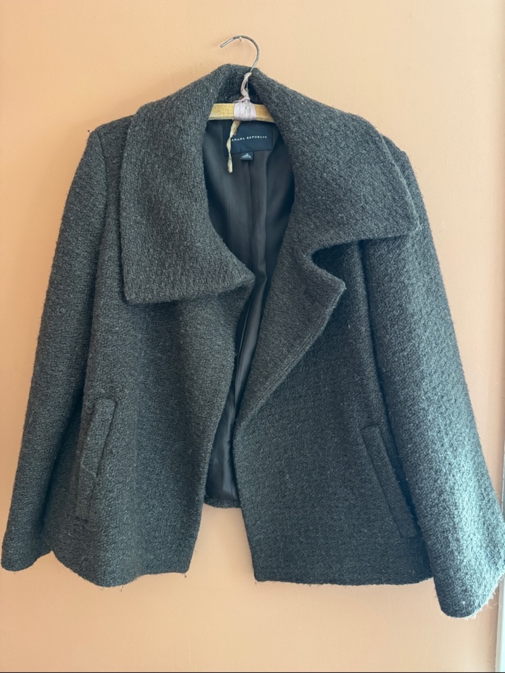 Vintage Banana Republic Brown Wool Peacoat